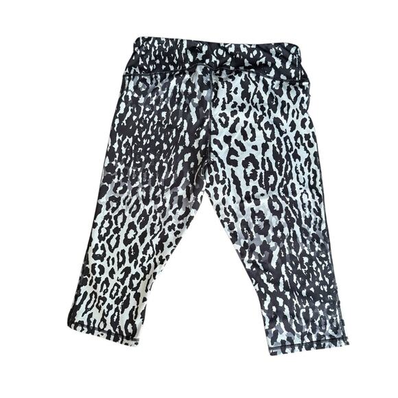 Z by Zella Cheetah Print Crop Active Workout Leggings Size Large - Picture 2 of 3